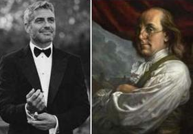 George Clooney & Benjamin Franklin